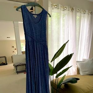 Max Studio long perfect blue dress